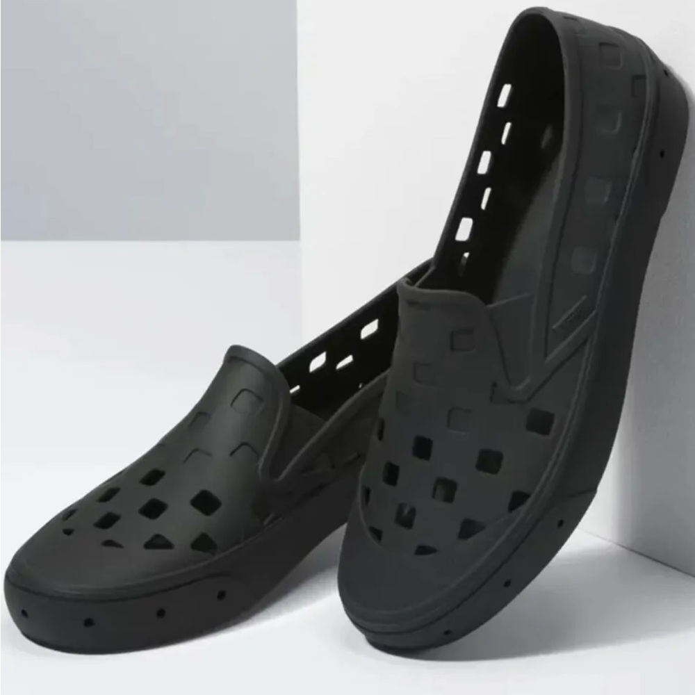 Vans Trk Black Slip On Shoes
